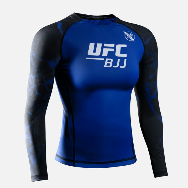 Hayabusa x UFC BJJ Rashguard Lange Ärmel Damen – Schwarz/Blau