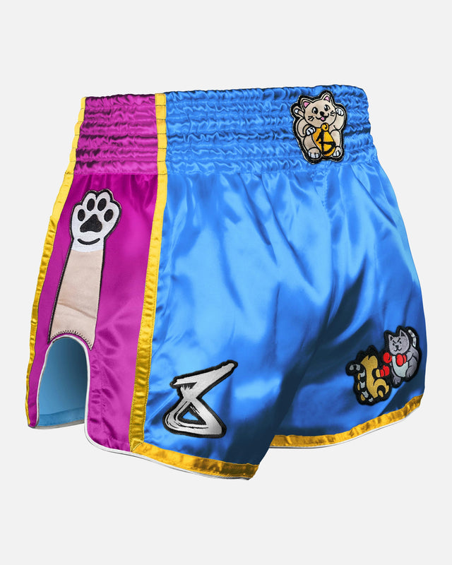 Shorts de Muay Thai 8 WEAPONS Meow Thai – Bleu/Violet