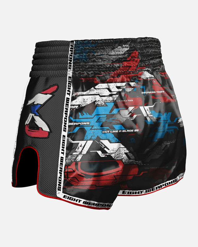 8 WEAPONS Muay-Thai-Shorts Cut Like A Blade 2.0 – Schwarz