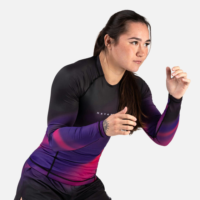 Rashguard Hayabusa Apex Nova Maniche Lunghe Donna – Viola