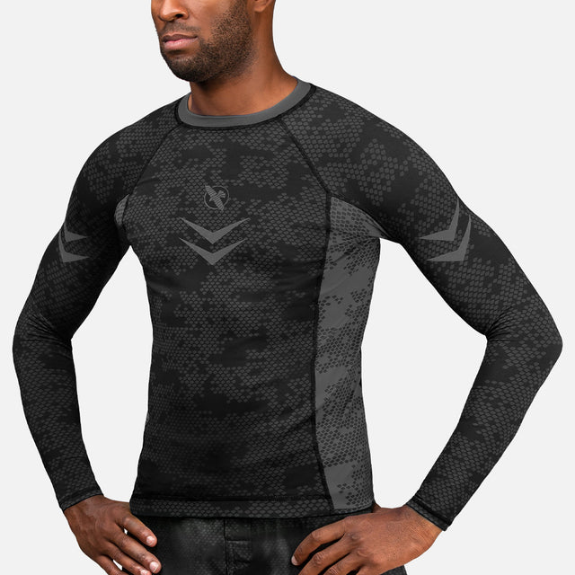 Hayabusa Rashguard Ranked lange ærmer - sort