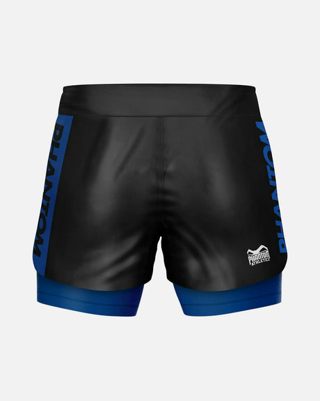 Kompresní kraťasy Phantom Athletics Fusion-R 2in1 Ranked – Modré
