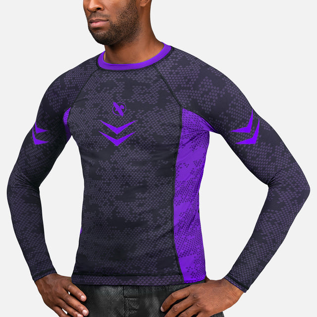 Hayabusa Rashguard Ranked Långärmad – Lila