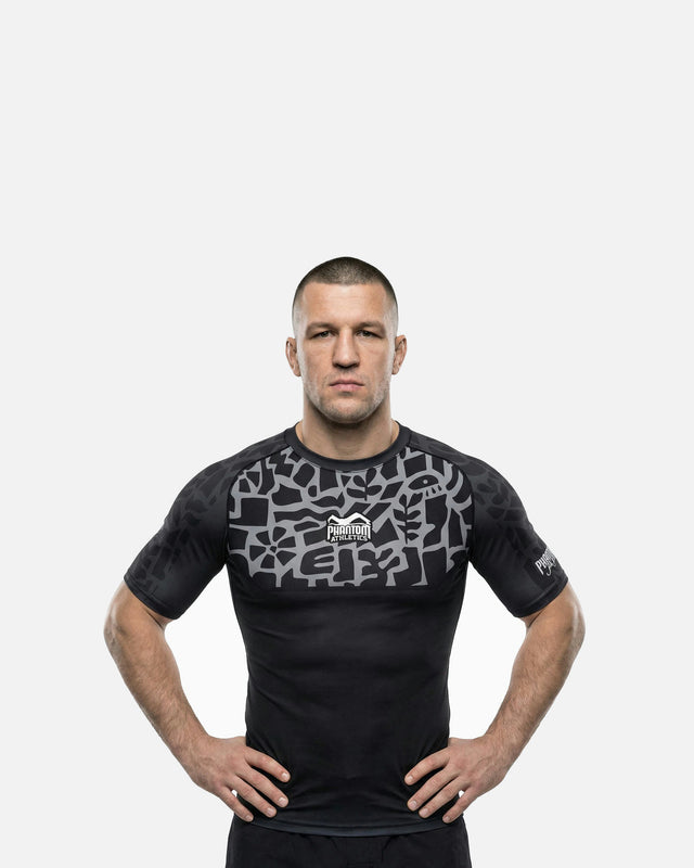 Phantom Athletics Rashguard Groundgame – Sort/Grå