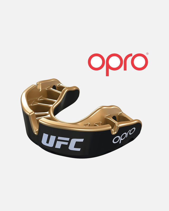 OPRO Gold Tandbeskytter - Sort Metallic/Guld