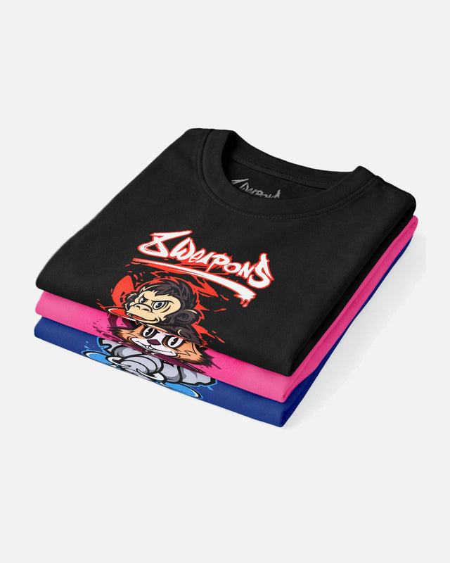 Tricou 8 WEAPONS Joe – Negru/Roșu