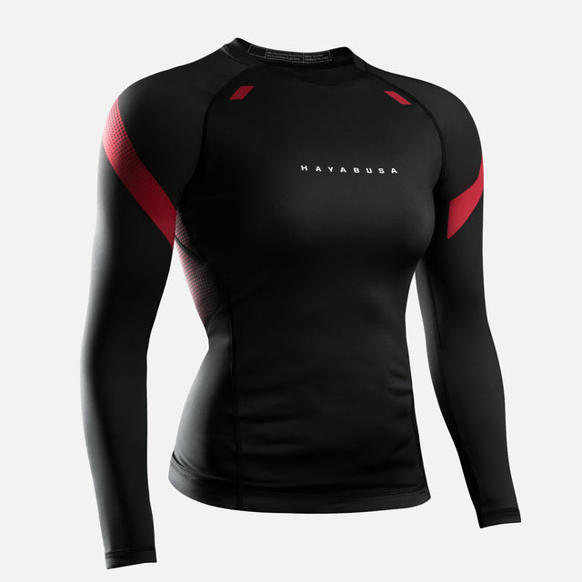 Hayabusa Rashguard Pro Ranked lange ærmer Kvinder - Sort