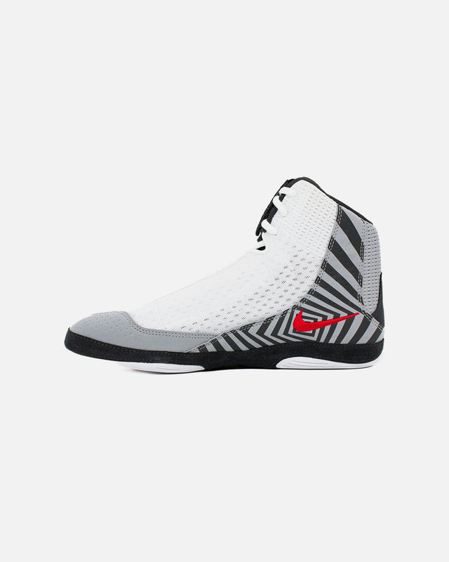 Chaussures de lutte Nike Inflict 4 SE – Blanc/Gris