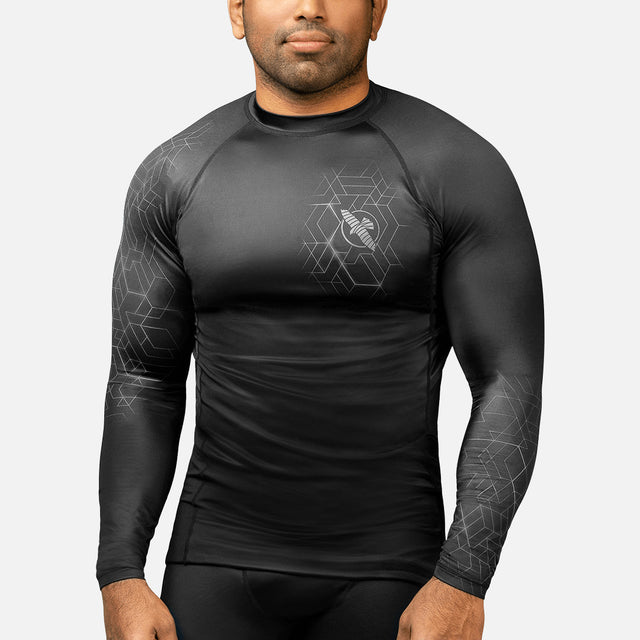 Hayabusa Rashguard Geo Langarm – Grau