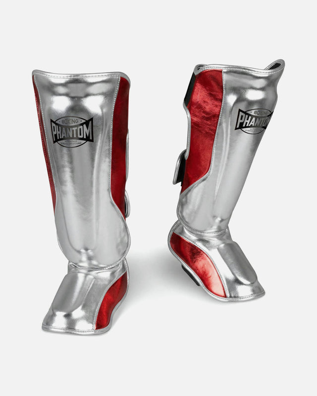 Phantom Athletics Shin guards Mexico – Silver/Red
