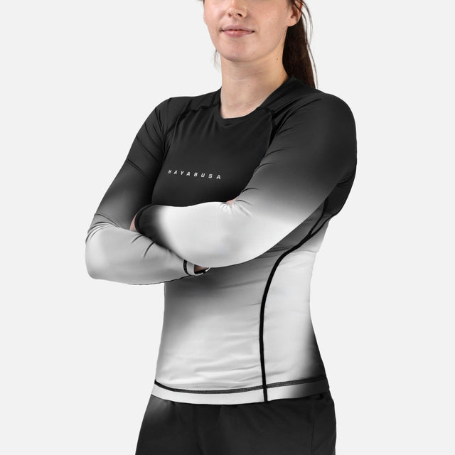 Hayabusa Rashguard Apex Nova Lange ærmer Dame - Grå
