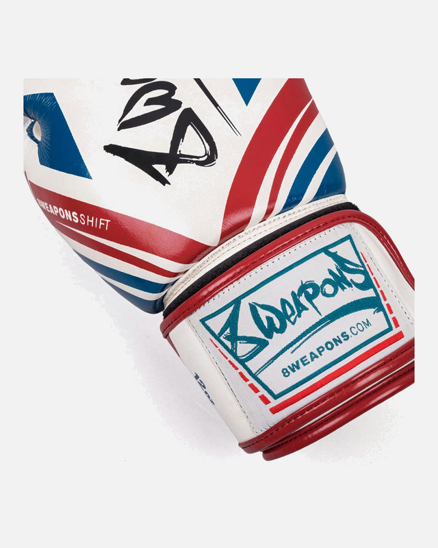 Gants de boxe 8 WEAPONS Shift – Blanc/Marine/Rouge