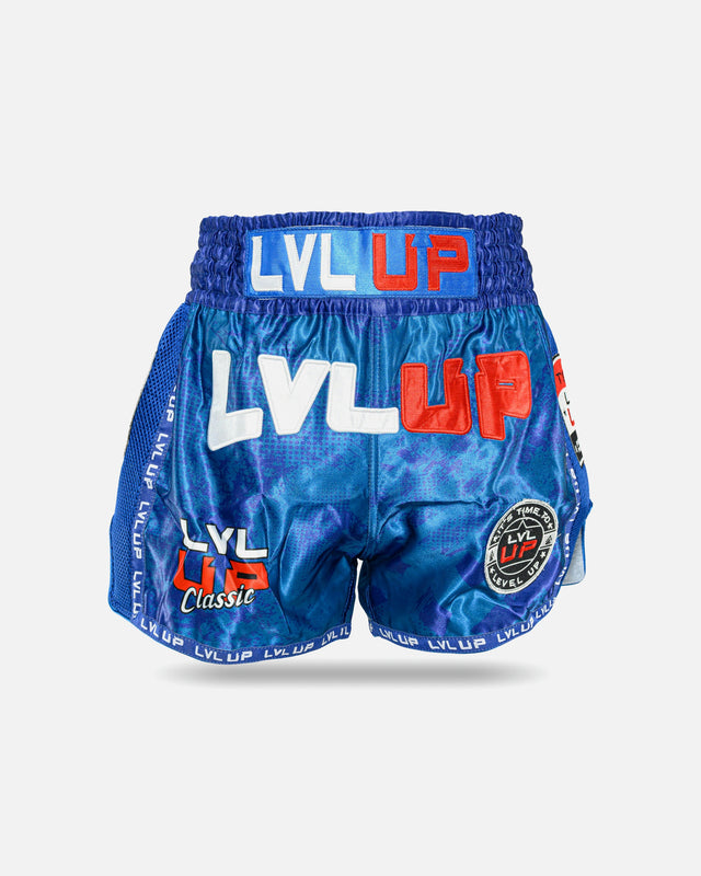 Calções de Muay Thai LVL UP Stadium – Azul