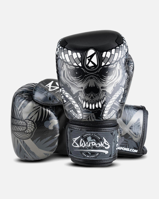 Guantes de boxeo 8 WEAPONS Bone Island – Negro
