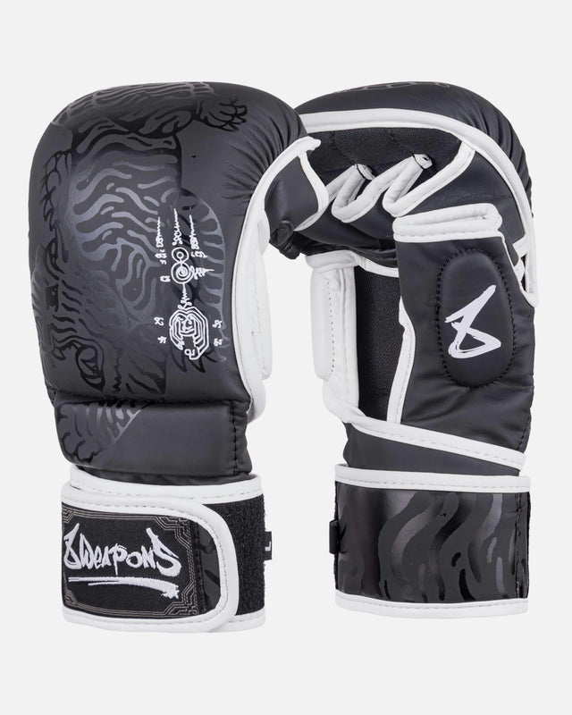 Luvas de MMA 8 WEAPONS Sak Yant Big Tiger – Preto