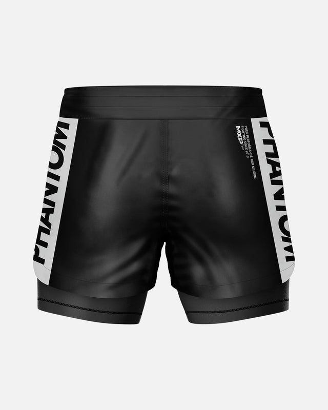 Shorts de compression Phantom Athletics Fusion 2in1 Apex – Noir