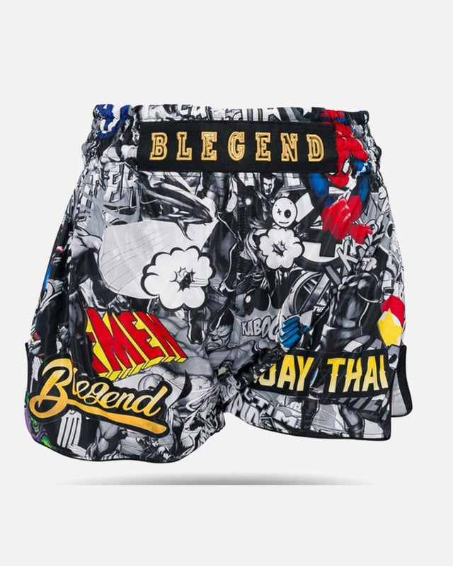 Pantaloncini Muay Thai Blegend Legend - Nero