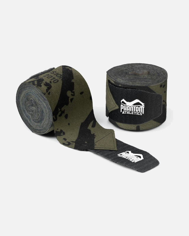 Bandaje de box Phantom Athletics Camo Tiger – Verde