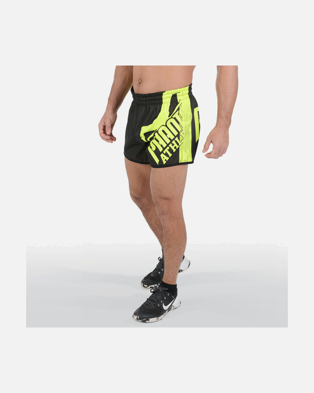 Shorts de Muay Thai Phantom Athletics Revolution – Noir/Néon