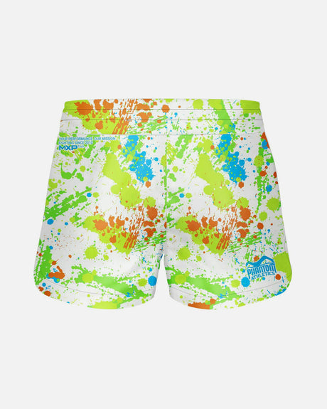 MMA trenky Phantom Athletics Fusion Splatter – Bílé/Neonové
