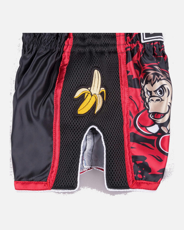 8 WEAPONS Muay-Thai-Shorts Joe – Schwarz/Rot