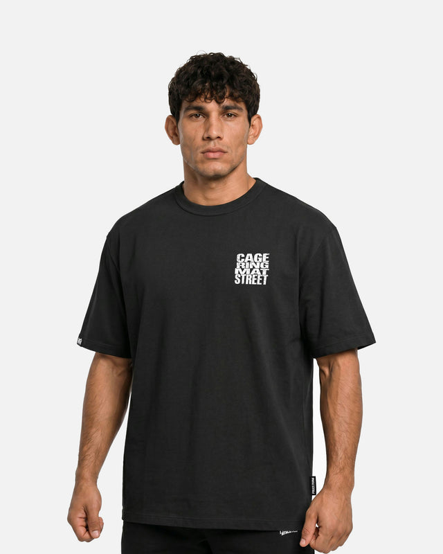 Phantom Athletics T-Shirt Cage Ring Mat Street – Schwarz