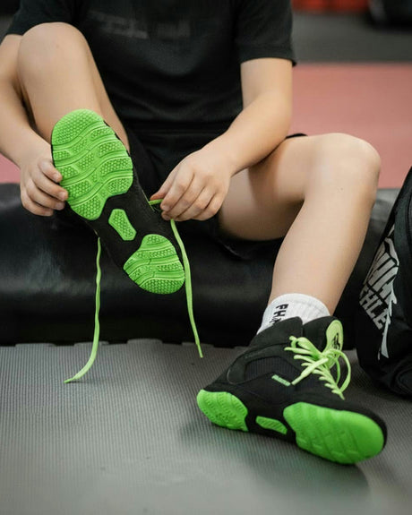 Ghete de lupte Phantom Athletics Tactic Copii – Verde neon