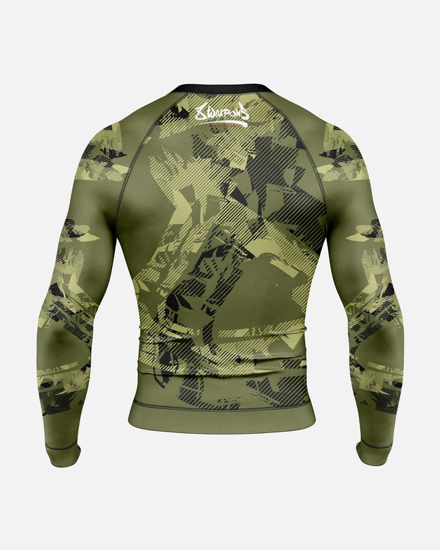 Rashguard 8 WEAPONS Hit 2.0 – Oliva/Negro