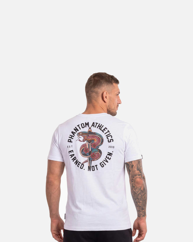Tricou Phantom Athletics Serpent – Alb