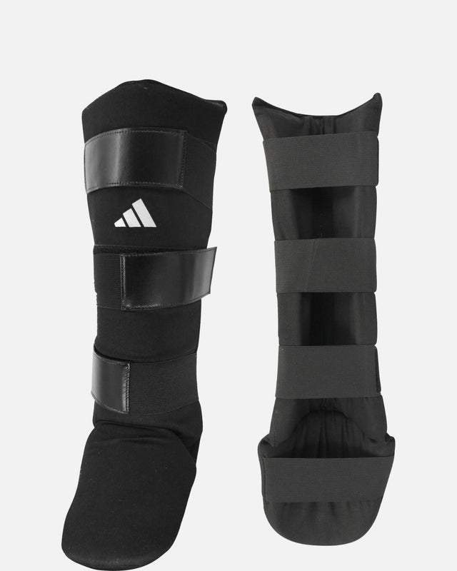 Tibiere Adidas Textile Shin Instep Guard – Negru/Alb