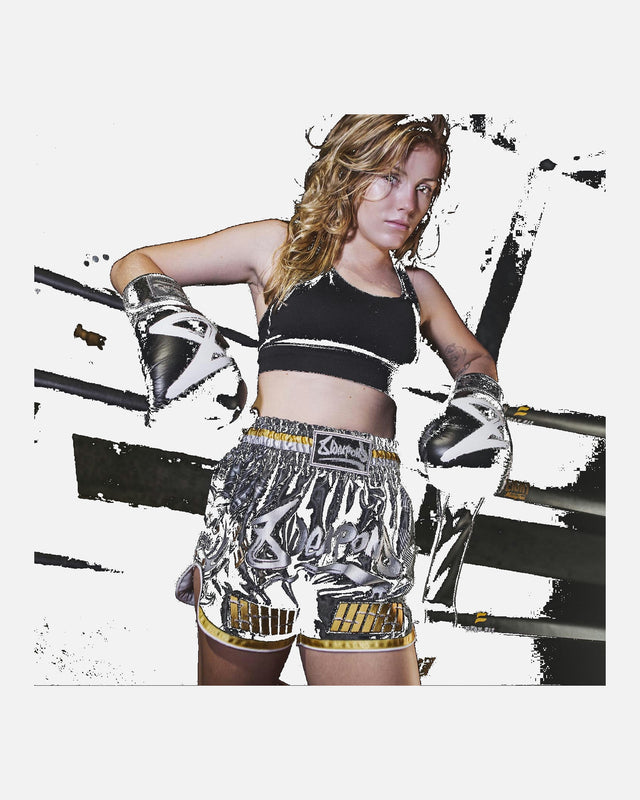 8 WEAPONS Muay-Thai-Shorts Samurai 2.0 – Gold
