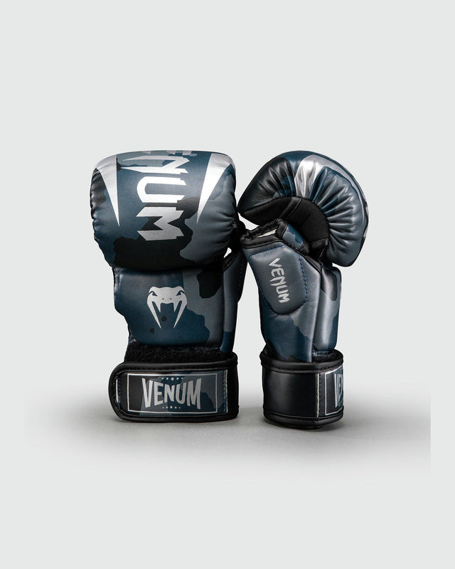 Venum Elite MMA-handsker Camo – Mørkeblåt/Blåt