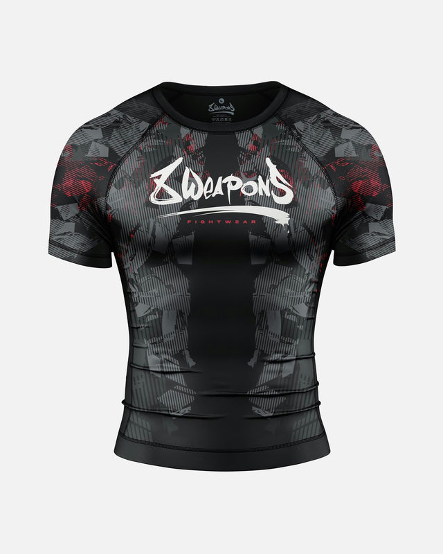 Rashguard 8 WEAPONS Hit 2.0 – Černá/Červená