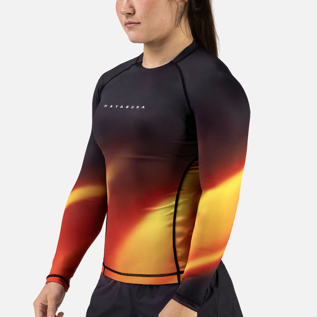 Rashguard Hayabusa Apex Nova Maniche Lunghe Donna – Arancione