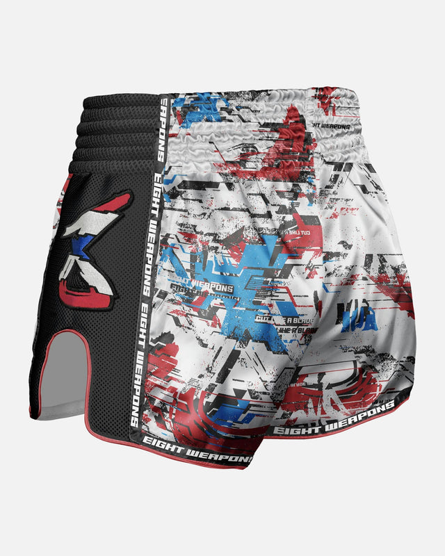 Spodenki Muay Thai 8 WEAPONS Cut Like A Blade 2.0 – Białe