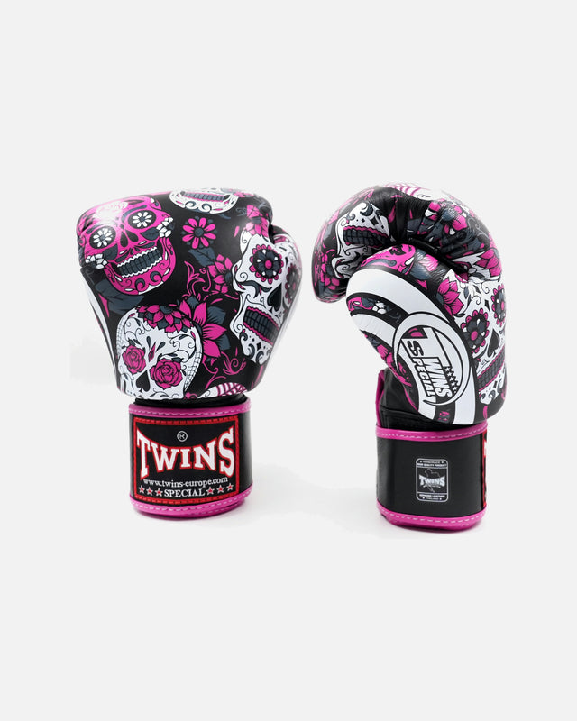 Luvas de boxe Twins FBGVL4 Skull – Cor-de-rosa