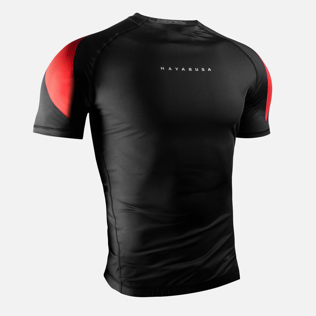 Hayabusa Rashguard Pro Ranked Kurzarm – Schwarz