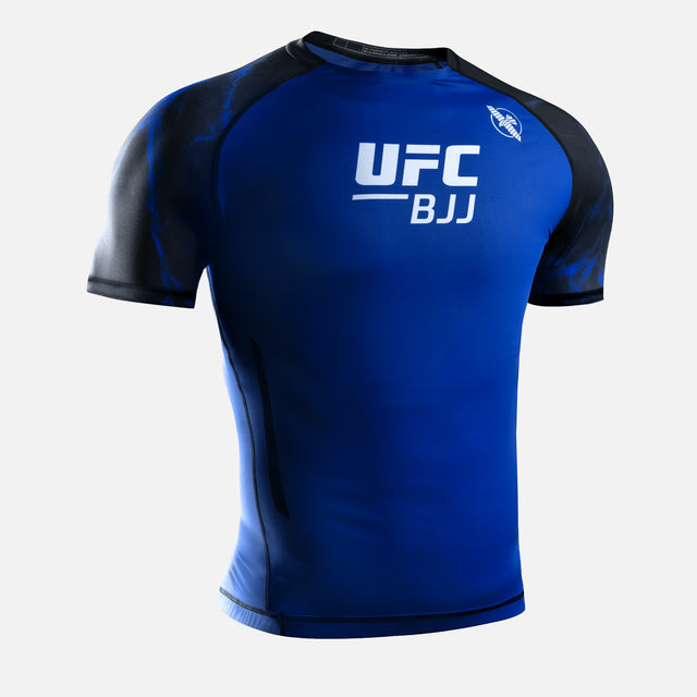 Hayabusa x UFC BJJ Rashguard Korte ærmer - Sort/Blå