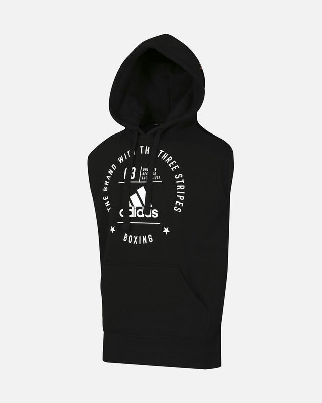 Adidas Mikina bez rukávů Community Boxing – Černá/Bílá
