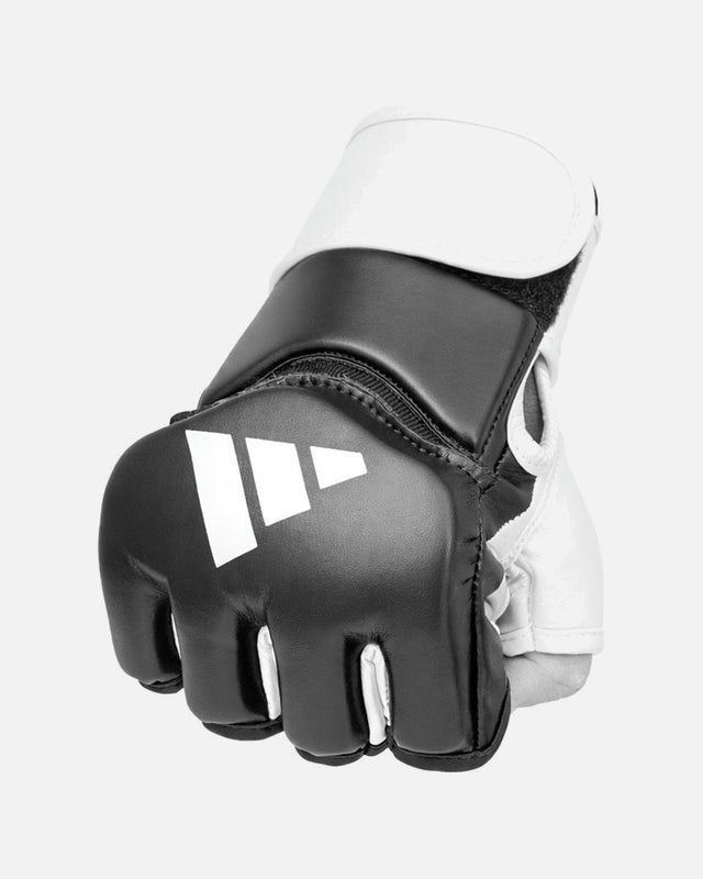 Mănuși MMA de grappling Adidas Traditional – Negru/Alb