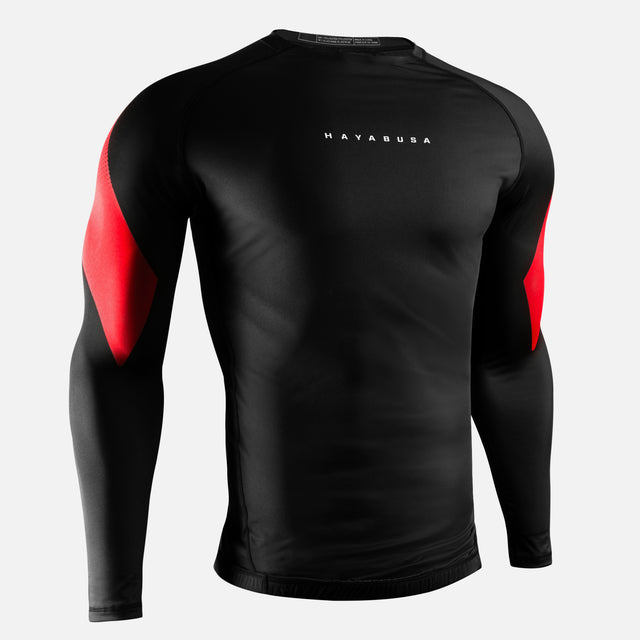 Hayabusa Rashguard Pro Ranked Dlouhé rukávy – Černý