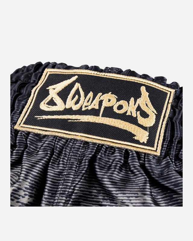 Shorts de Muay Thai 8 WEAPONS Hanuman – Noir/Or