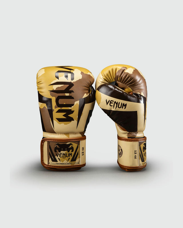 Venum Boxhandschuhe Elite – Hellbeige/Braun