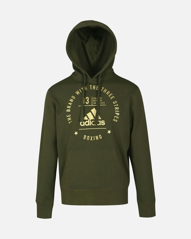 Sudadera Adidas Community Boxing – Verde/Oro