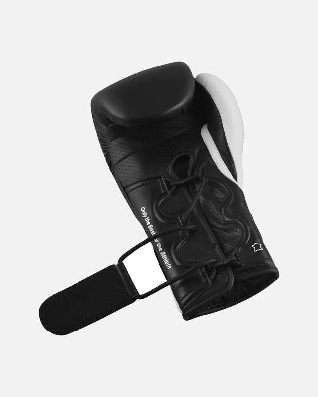 Gants de boxe Adidas Hybrid 350 Duo Lace – Noir/Blanc