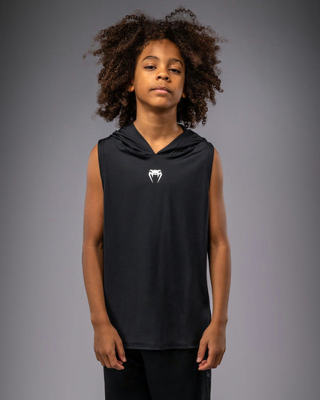 Venum Hoodie Elite ärmelloses Kindermodell – Schwarz