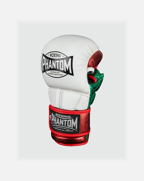 MMA rukavice Phantom Athletics Mexico – Bílá/Zelená/Červená