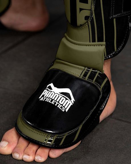 Phantom Athletics APEX Hybrid Skinnebensbeskyttere – Militærgrøn