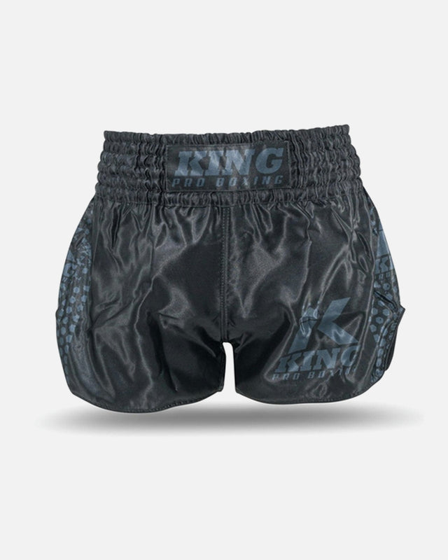 King Pro Boxing Muay Thai shorts Hexagon 1 Børn - Sort