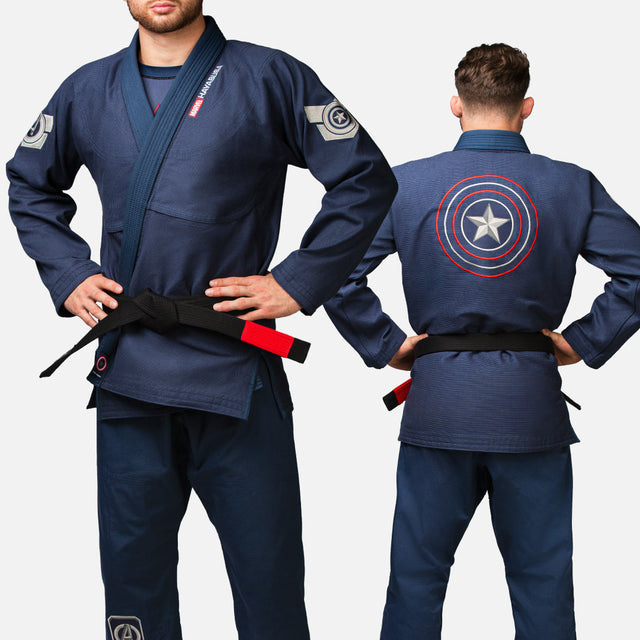 Marvel BJJ-gi Captain America – Blå